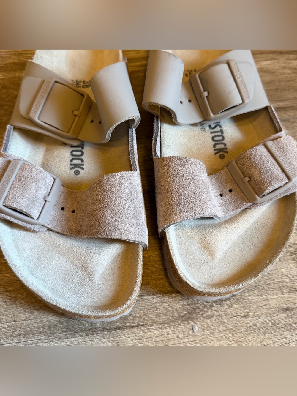 NWOB Birkenstock Arizona split gray sandals Women’s size 7 - Picture 4 of 14